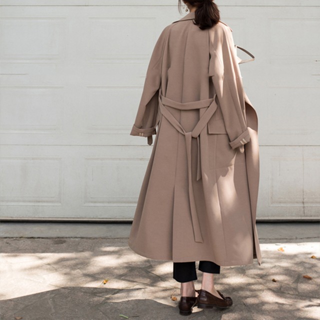 トレンチコート レディース ロング トレンチコート ロング丈 コート アウター 黒 大きいサイズ ライトアウター ロングコート フォーマル コート ジャケット ビックサイズ 上品 美シルエット 通勤 オフィス ロングトレンチ モスグリーン 大人シルエット Tresor