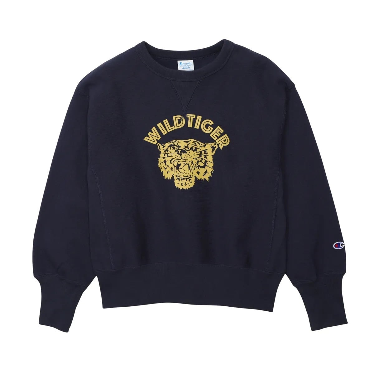 CHAMPION (チャンピオン) - RW CREW NECK SWEATSHIRT (リバースウィーブクルーネックスウェットシャツ) レディース 386ダークネイビー