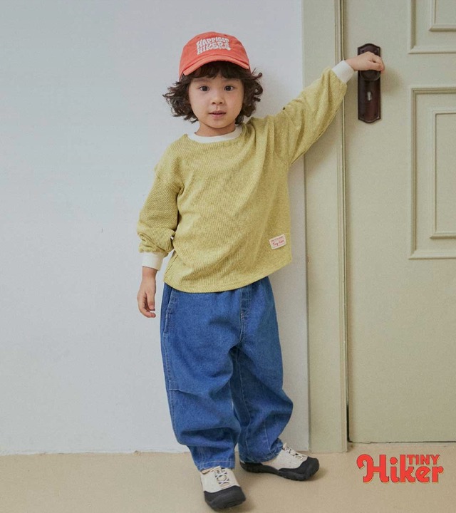 《送料無料》予約:サニーサイドアップストライプT【TinyHiker】