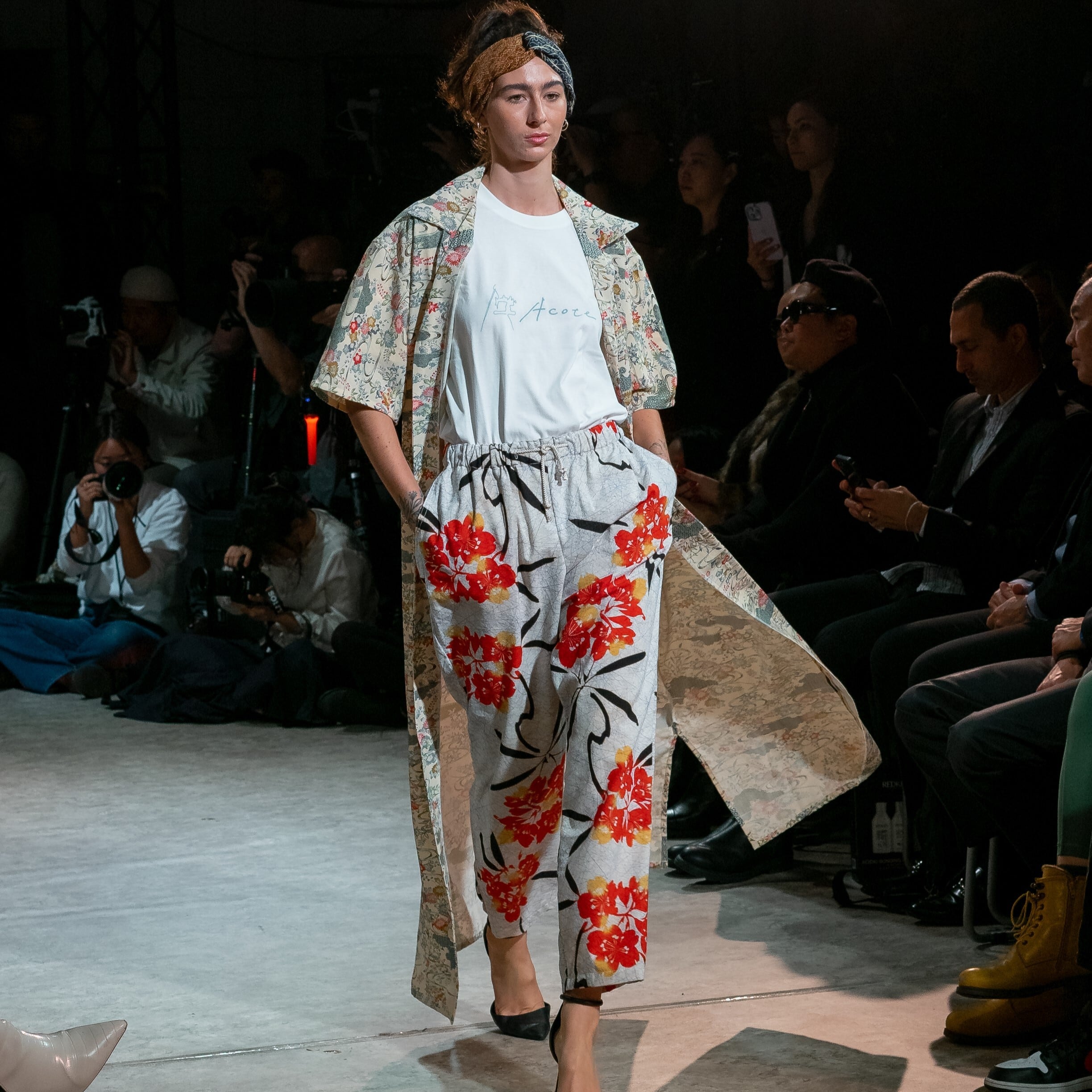 VFW Acote 半袖 ロングアロハシャツ パンツ セットアップ 着物 浴衣