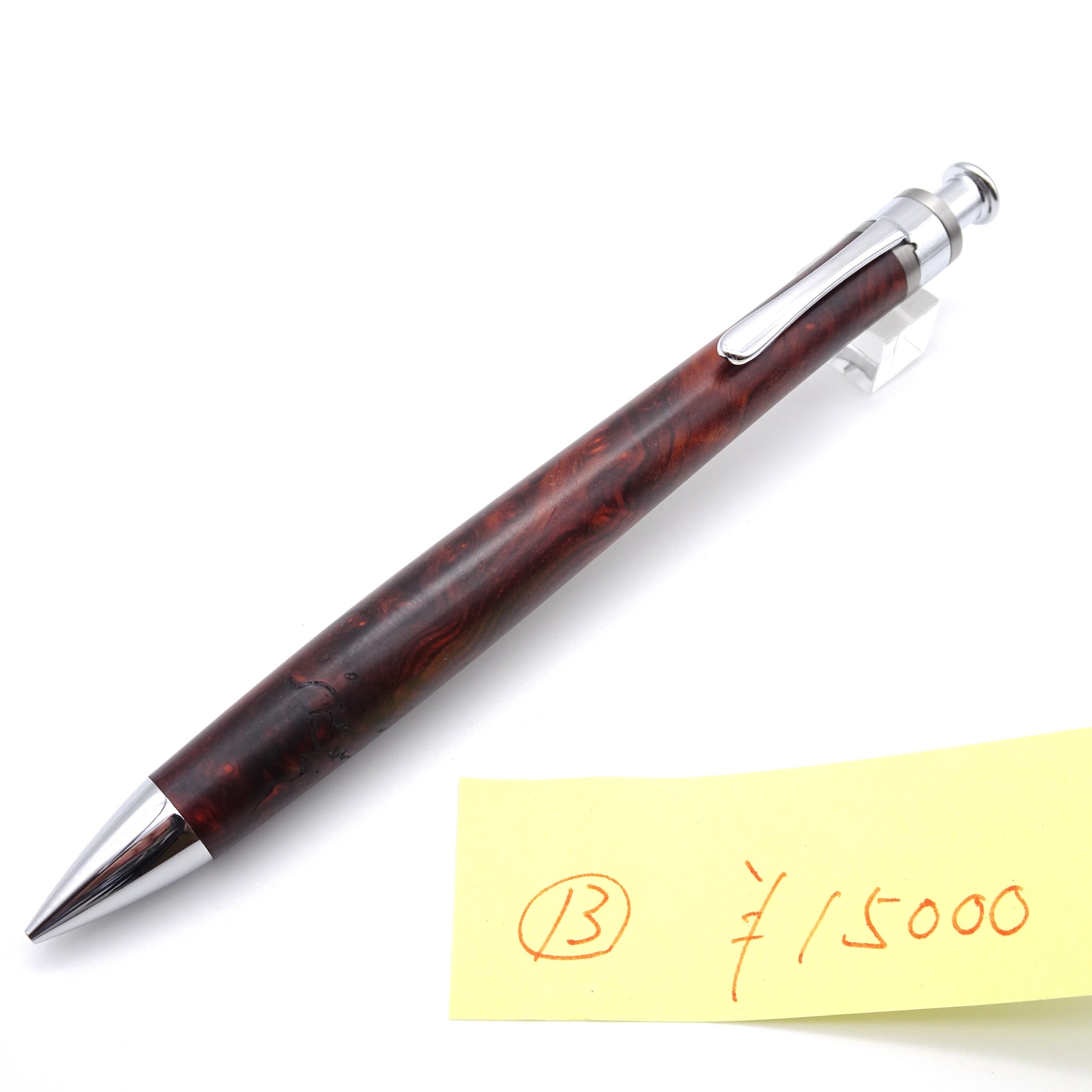 工房楔　黒柿　シャープペンシル0.5 工房 楔 0.5mm シャープペンシル コルタ楔 黒柿 孔雀杢 | ペンハウス