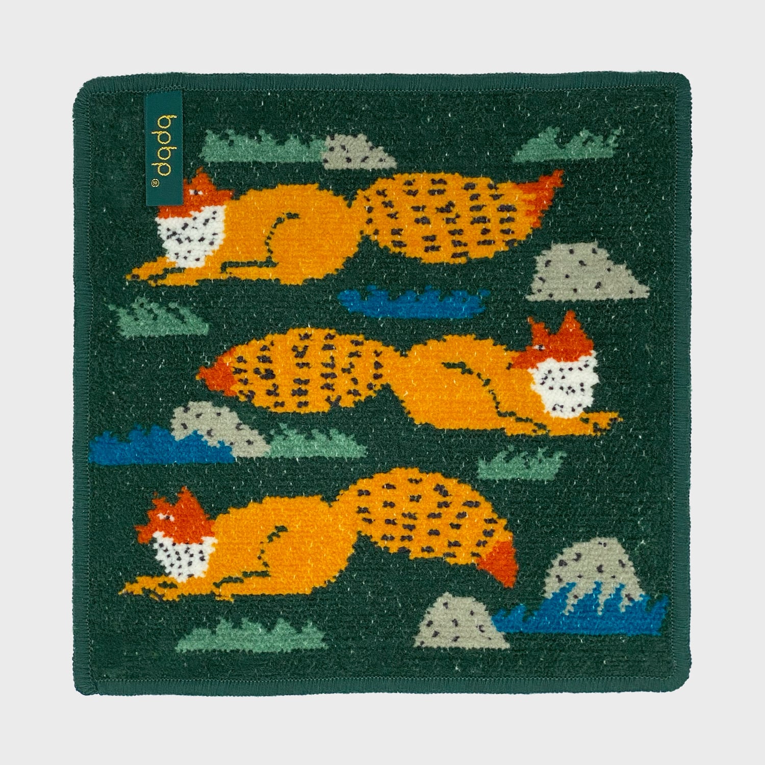 Miyuki Matsuo】 松尾ミユキ CHENILLE HANDKERCHIEF キツネ シェニール