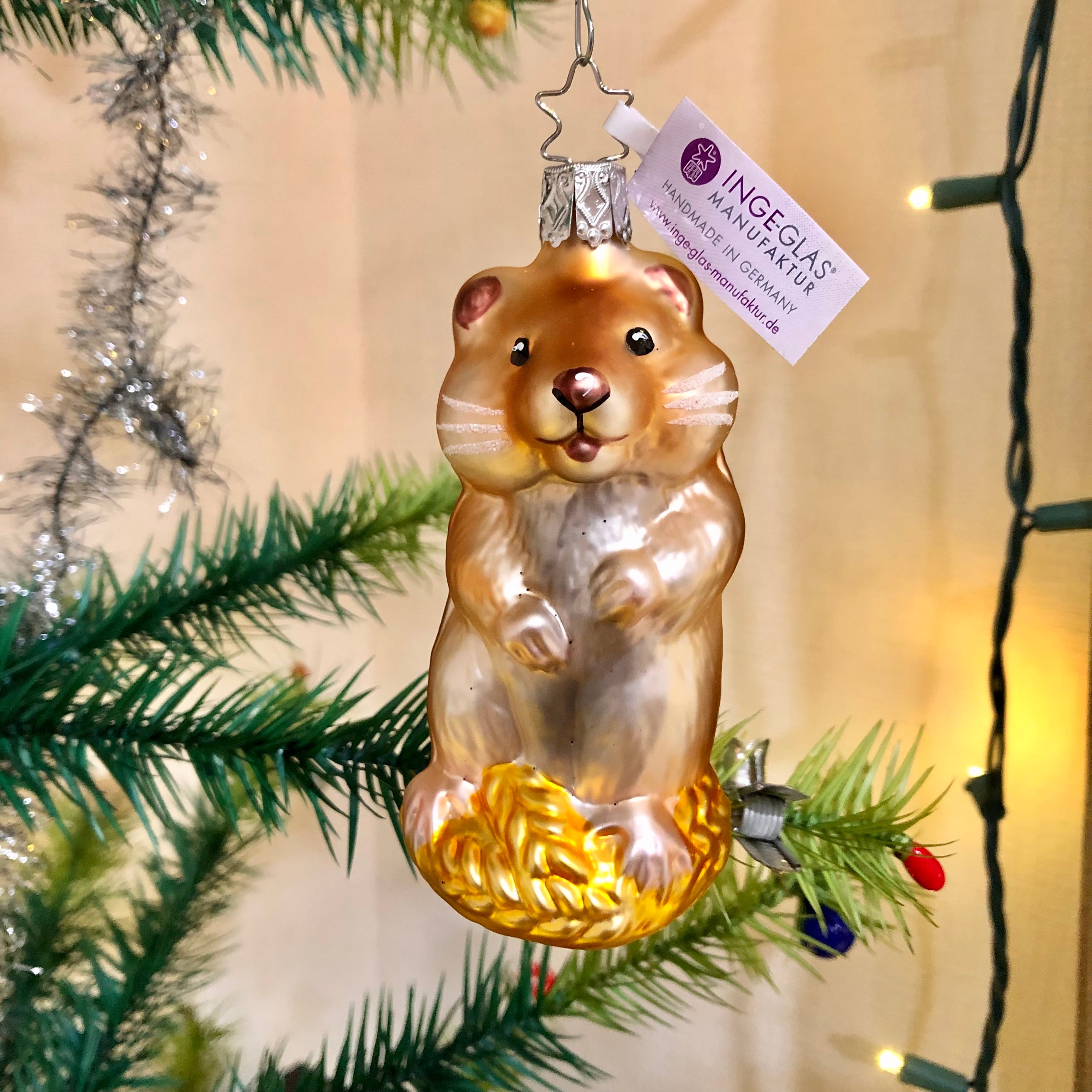 アスティエセレクト　クリスマス オーナメント バッグ　茶色 アスティエセレクト クリスマス オーナメント バッグ 茶色