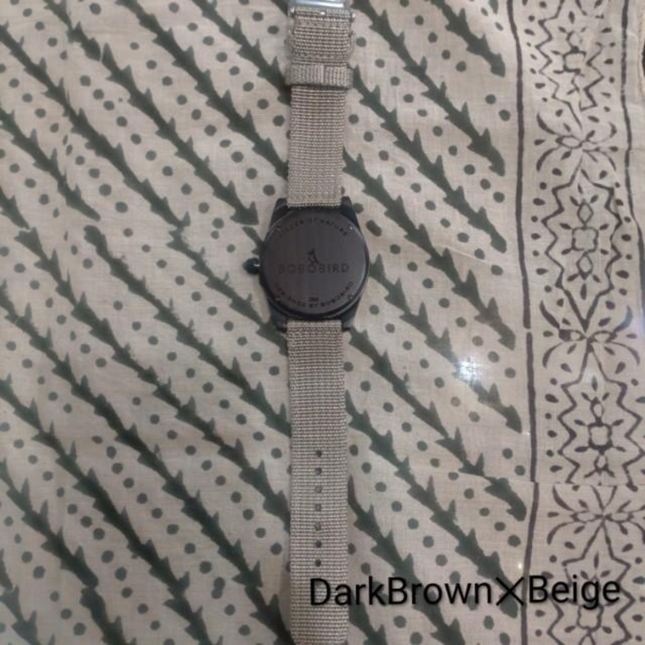 Wood Frame Quatz Watch Fabric Belt 4 Colors in total Accessory Men's Fashion Present Gift