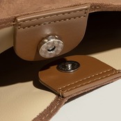 スウェード風  ワンハンドルトートバッグ H0022