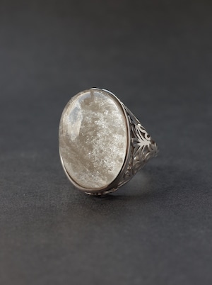 AGAPANTHUS  White Garden Quartz Ring - 3