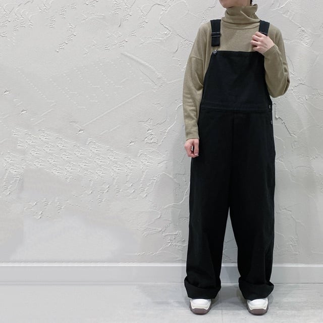 mizuiro ind ブラックオーバーオール