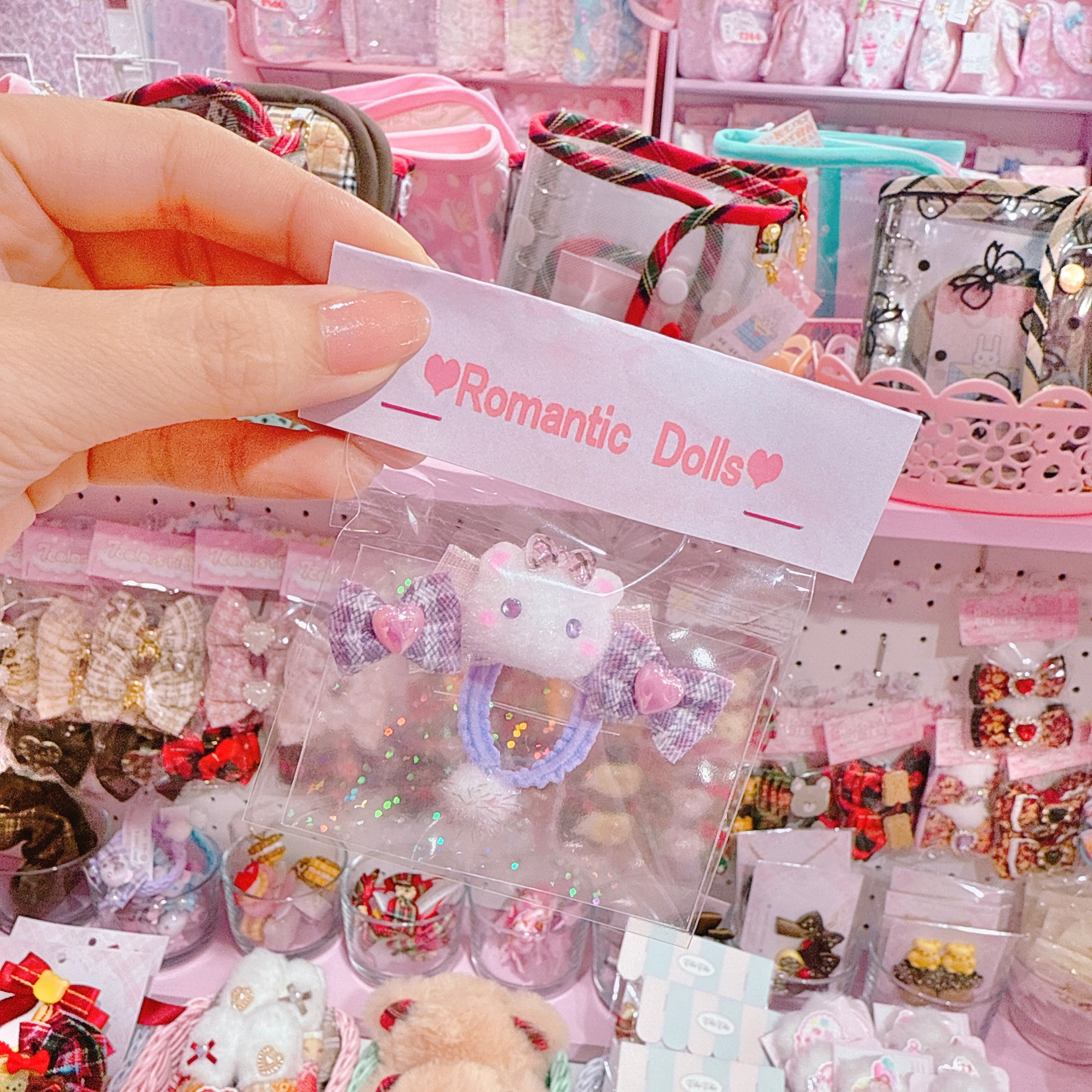 【M4】58-8くまマスコットミニヘアゴム