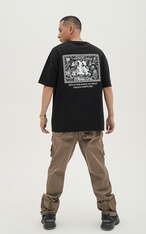 R Logo Vintage Map Print T-shirt UH00065