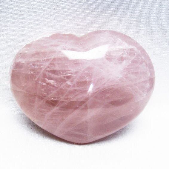 ローズクォーツ ハート 置物 一点物 155-451