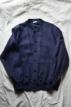 Navy Italy linen blouson