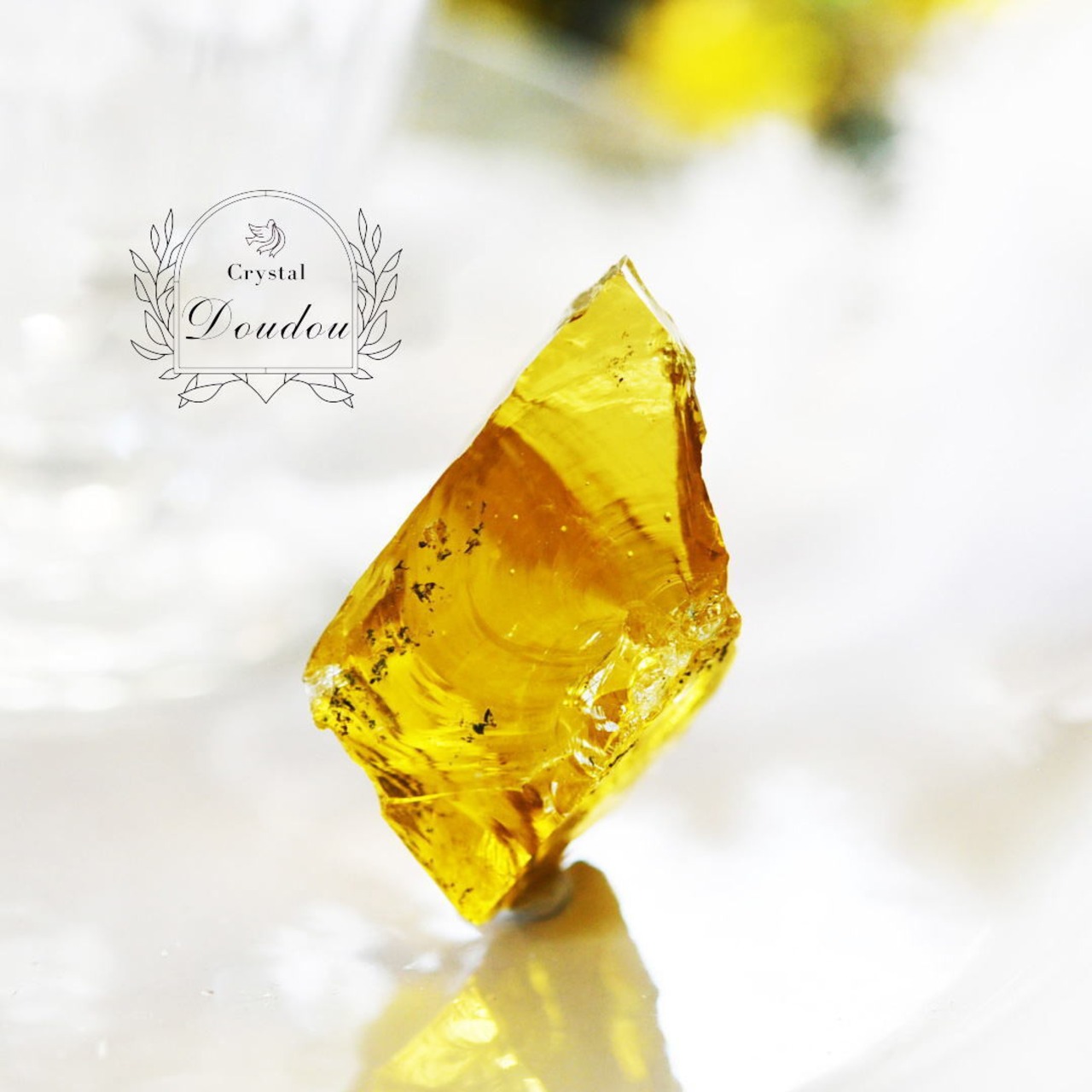 アンダラクリスタル 大粒月の輝きゴールドイエロー〔sa3371〕