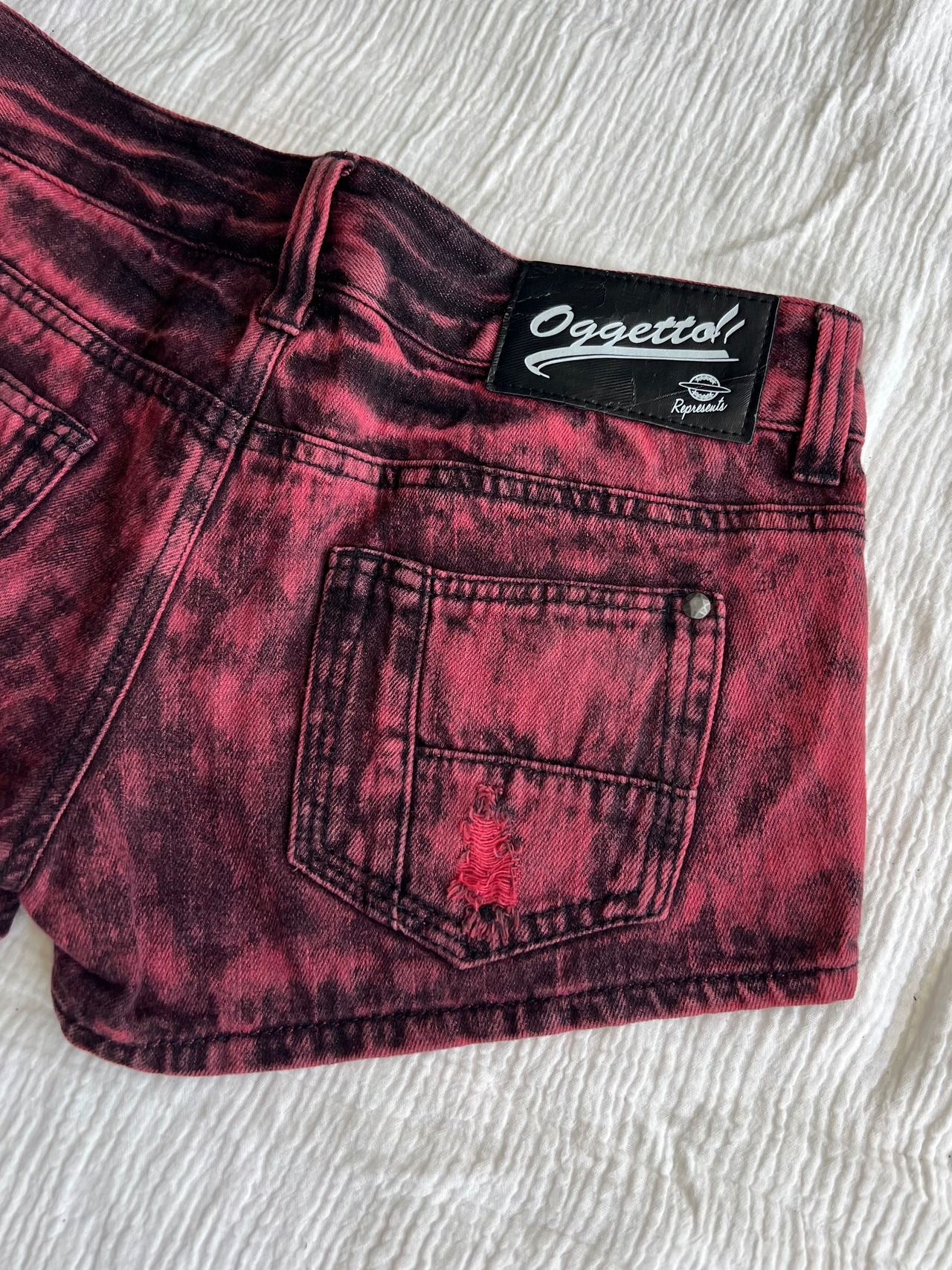 "00s Brand" Studs Denim Shorts