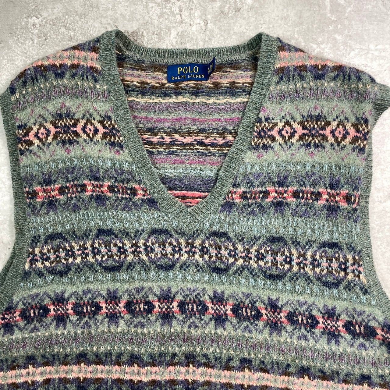 POLO RALPH LAUREN ポロラルフローレン フェアアイル柄 カシミア混
