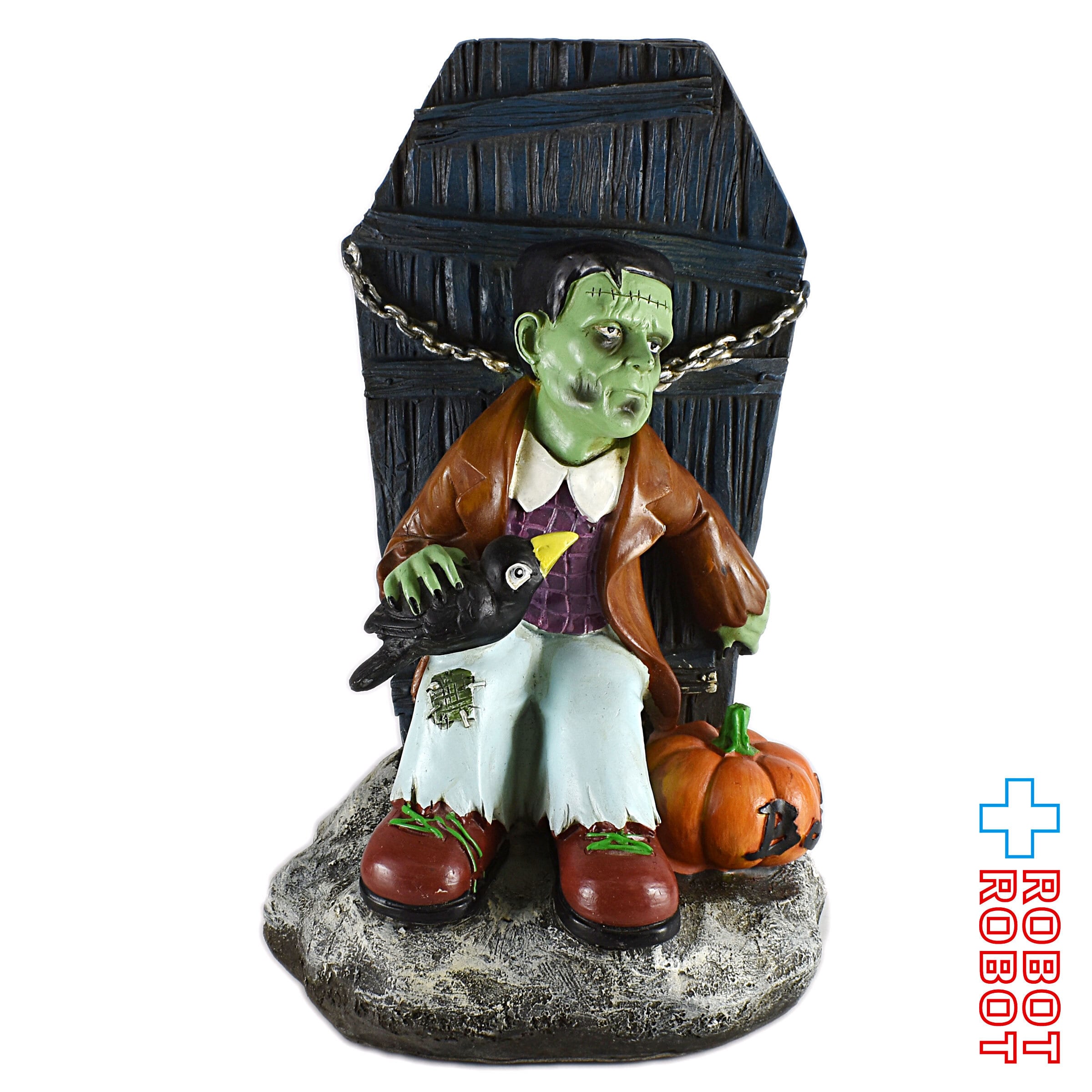 ハロウィン フランケンシュタイン 棺桶 カラス かぼちゃ フィギュア 