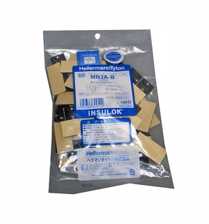【在庫のみ】ヘラマンタイトン マウントベースMB3A-B粘着付 100P 黒 標準 屋内用 l・w:19・19mm