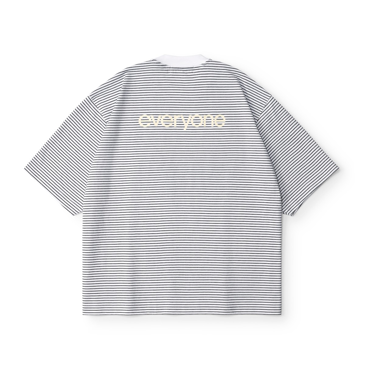 everyone back logo og border short sleeve tee shirt (WHITE) | everyone