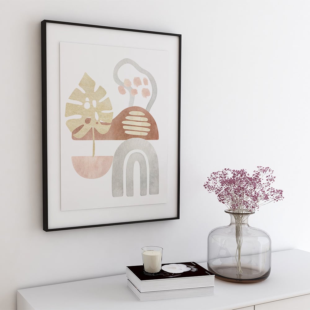 淡い抽象画のポスター / i0090 / モダン パステル調 インテリア