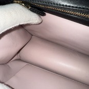 【Christian Dior】クリスチャン・ディオール  ディオラマ レザー チェーンショルダーバッグ ブラック