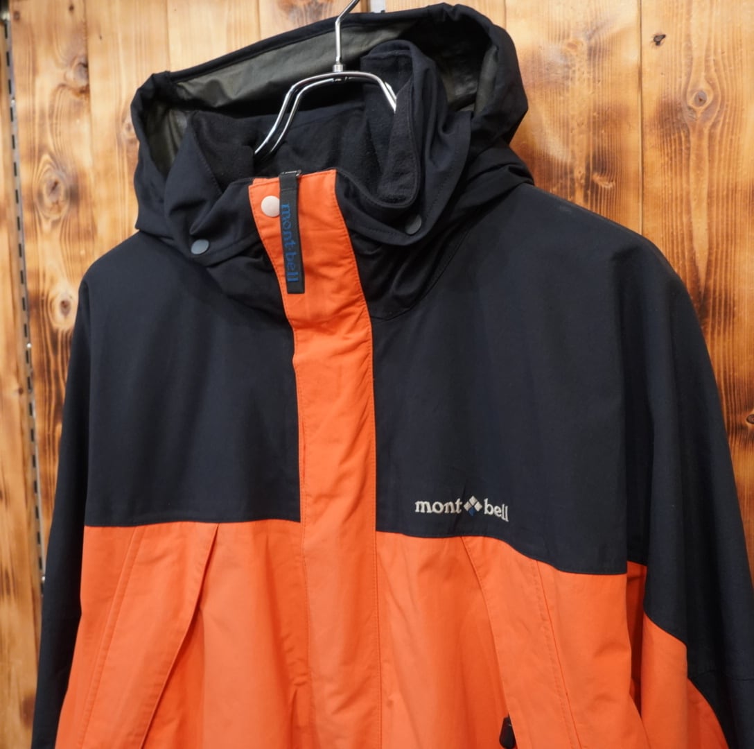 mont-bell モンベル GORE-TEX マウンテンパーカー L/オレンジ 黒 mont-bell モンベル GORE-TEX マウンテンパーカー L/オレンジ 黒