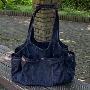 ...&デハロナキャリーバッグ　natural　メッシュ付き（Ｍ）OMO-DHRＭ-7003