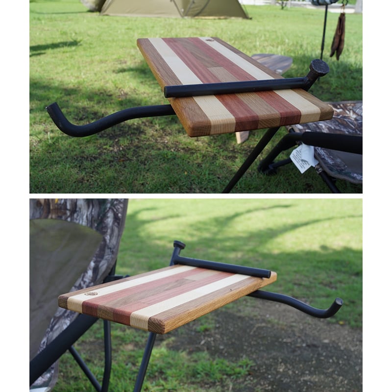 CAMPOOPARTS キャンプオーパーツ サイドテーブル アイアン×タモ CAMPOOPARTS キャンプオーパーツ サイドテーブル アイアン×タモ