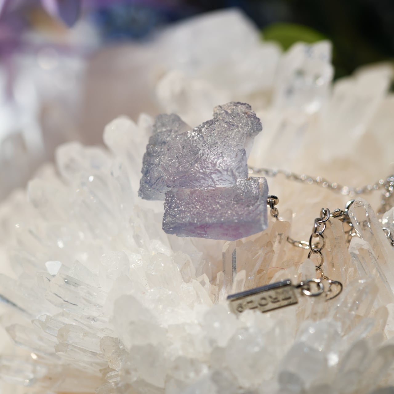 038 Mistic Bloom Collection】 フローライト 鉱物原石 シルバー925