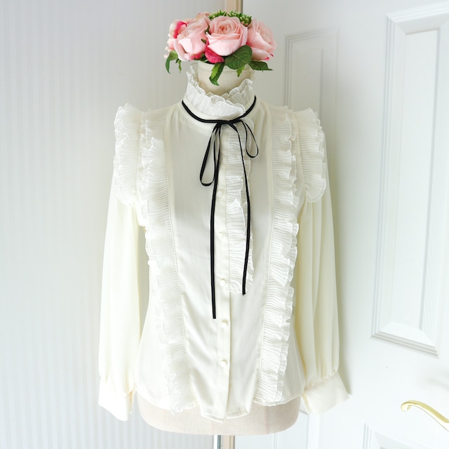 【sample/used】 Flora blouse