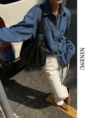 plain oversize casual shirt 2color【NINE6799】
