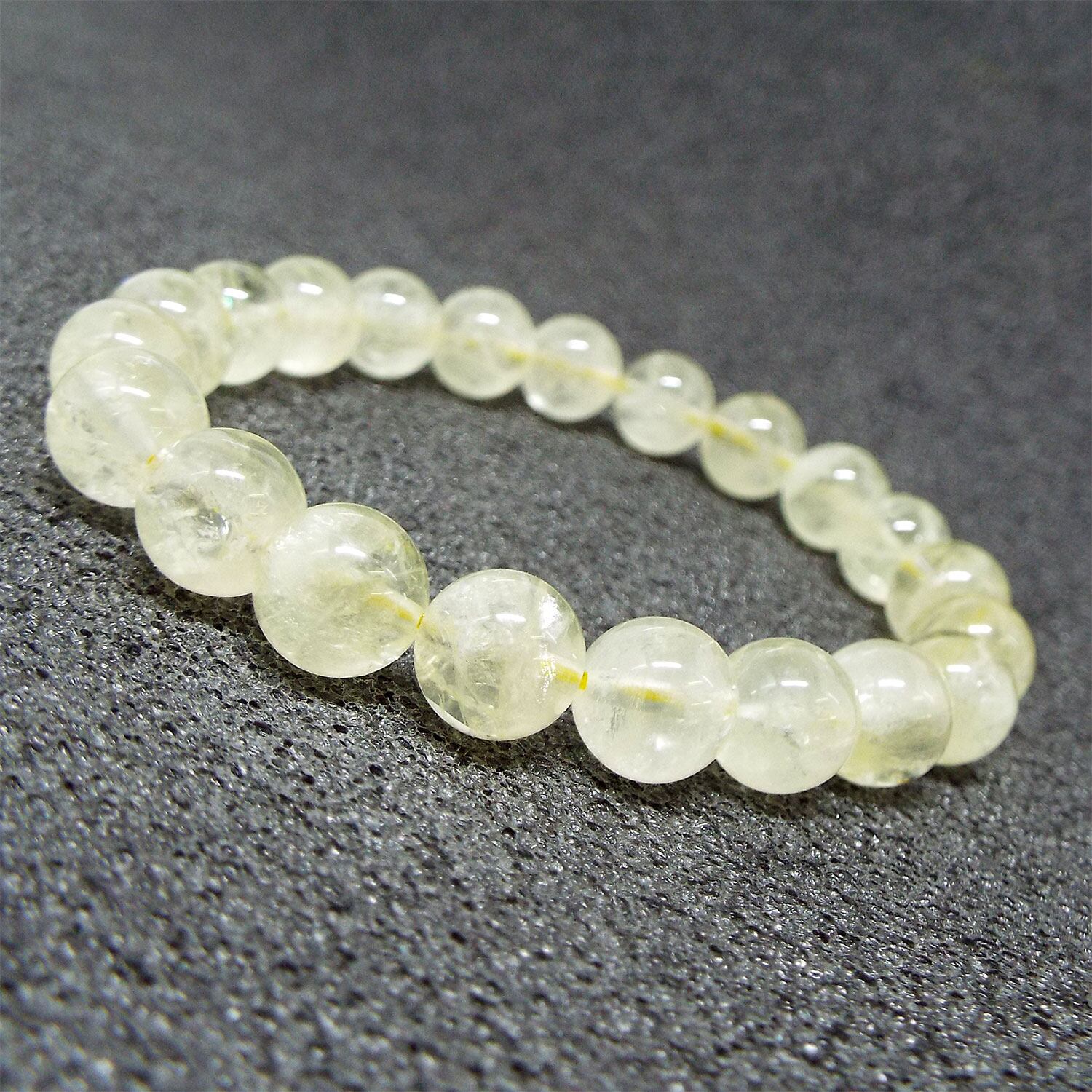 天然石 パワーストーン レモンクォーツ ブレスレット 約9mm ブラジル産