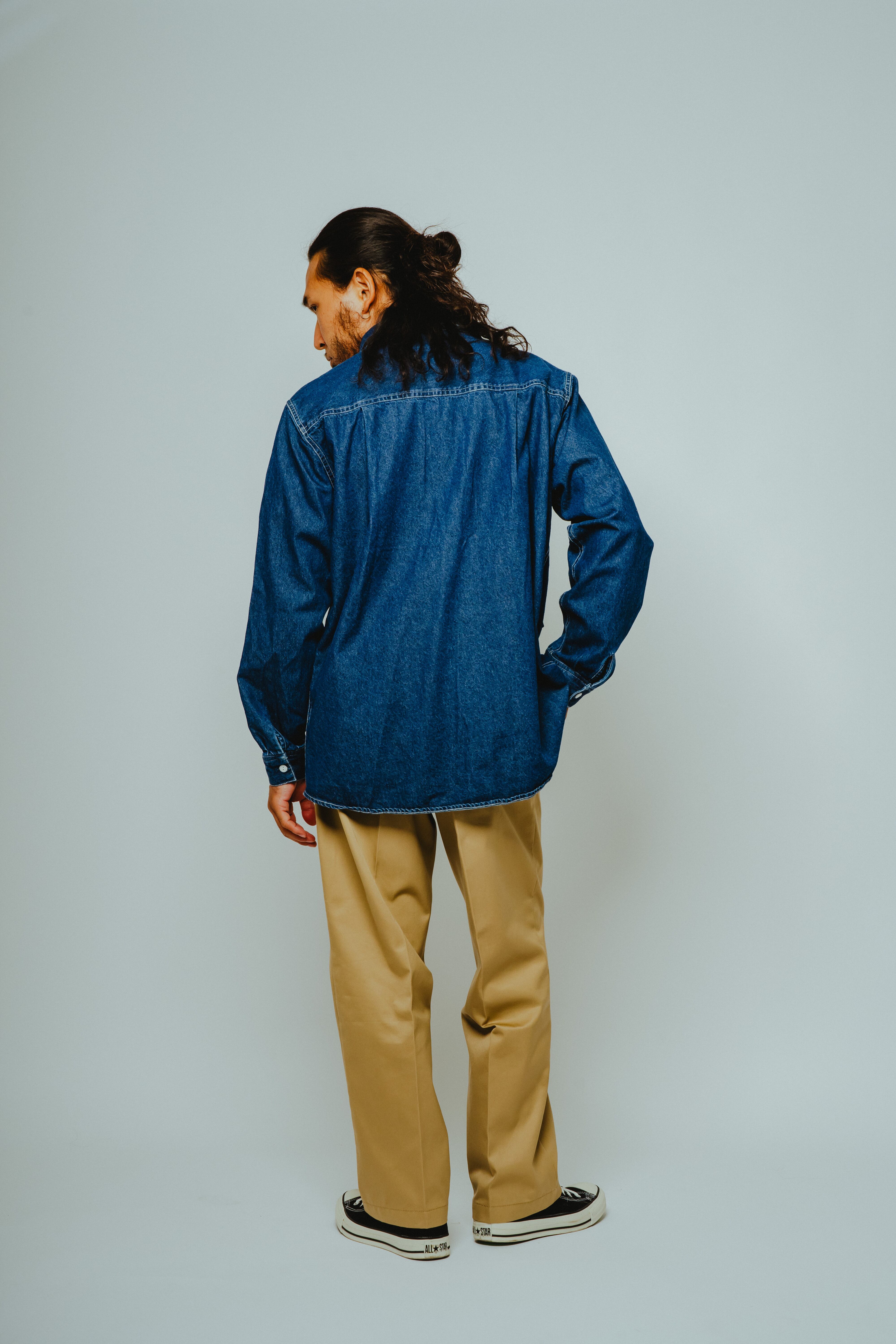Denim Utility Long Sleeve Shirts - 102615350 | 【BIG MIKE / ビッグ