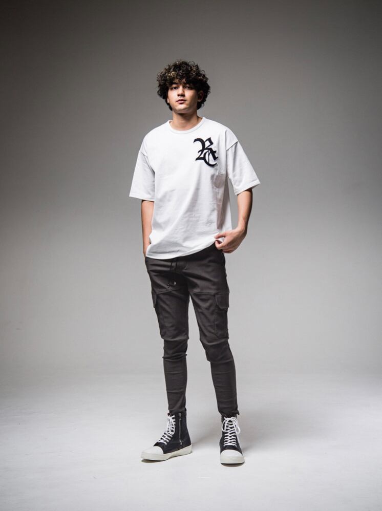 RESOUND CLOTHING / RC chenille LOOSE TEE WHITE / Tシャツ
