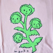 〈 mina perhonen 〉AAS8183P totem flower “Tシャツ ”  pink  110-140cm