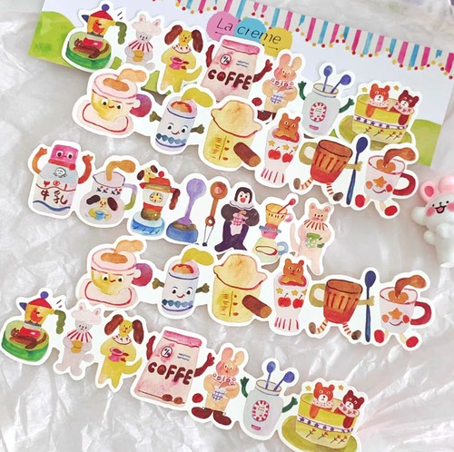 新作☆ LAC82｜Lacreme 奶油派【咖啡屋】ダイカットメモ