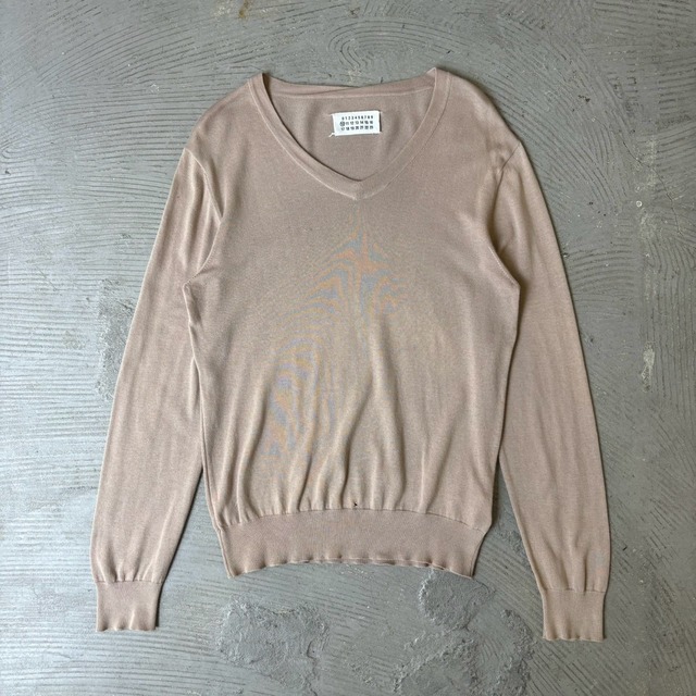 Martin Margiela ⑩ / V neck knit sweater