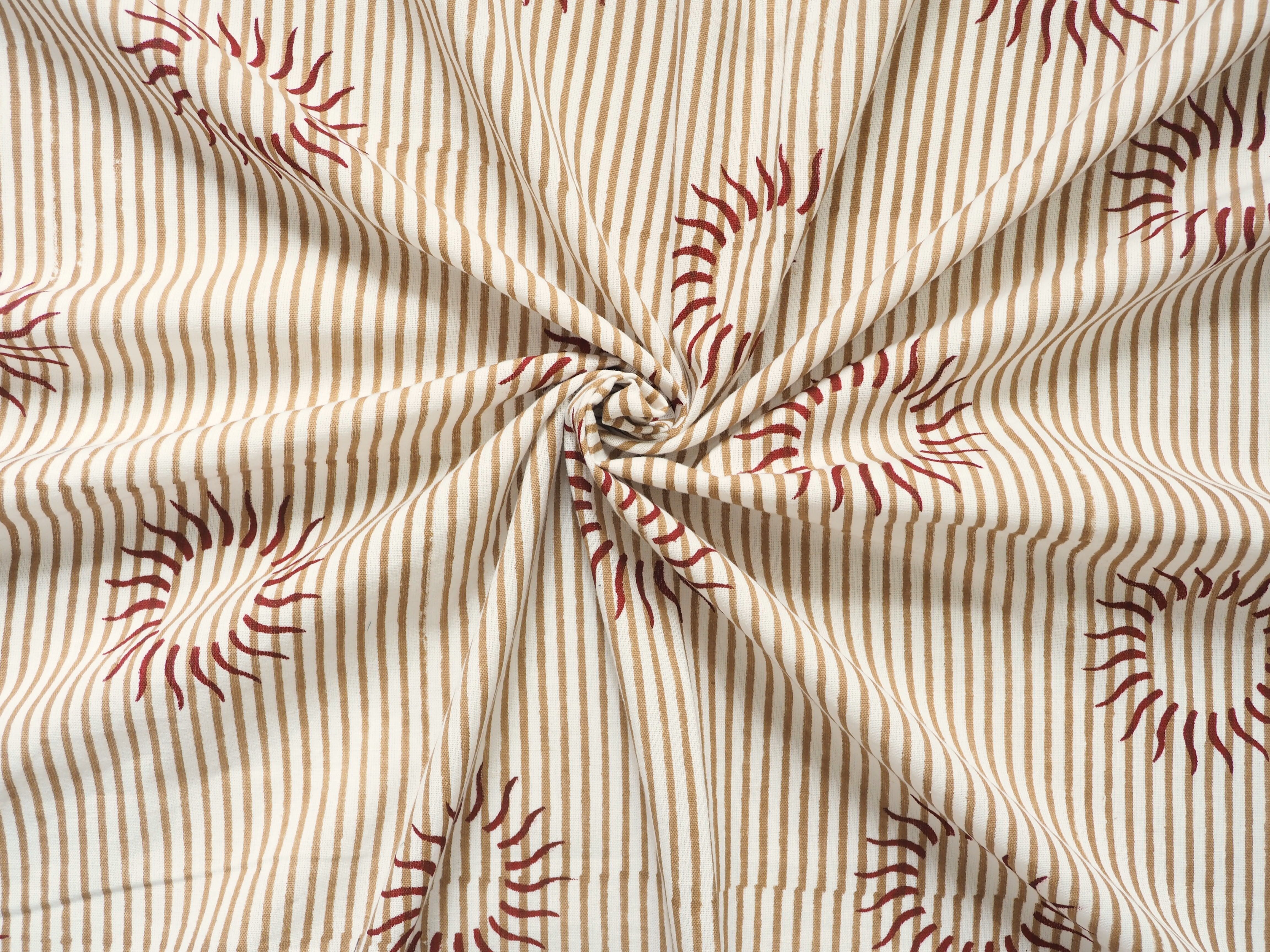 ハンドブロックプリントファブリック f260204