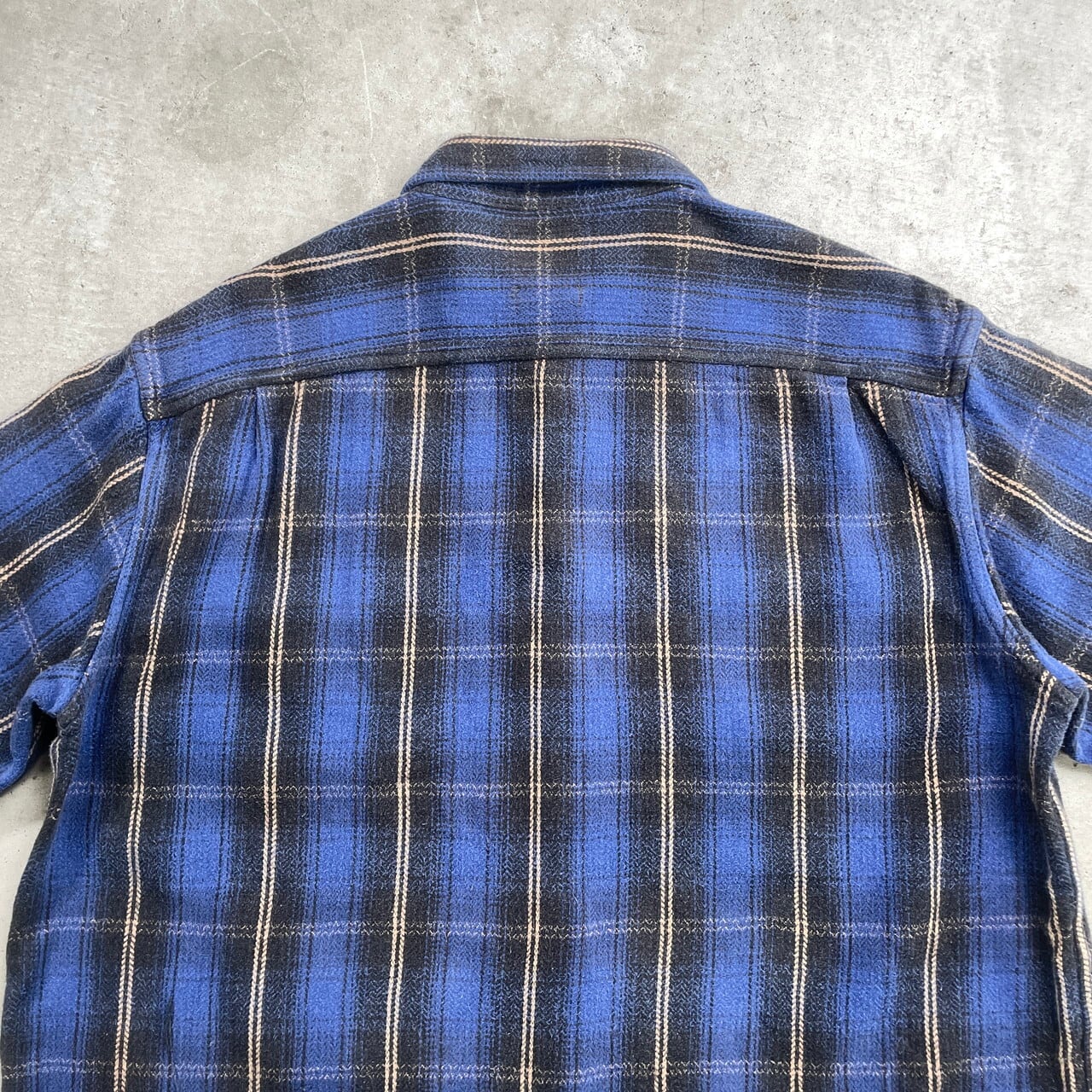 セントジョンズベイ　00s 長袖チェックヘビーネルシャツ　紺　L ゆるだぼ古着. セントジョンズベイ 00s 長袖チェックヘビーネルシャツ 紺 L ゆるだぼ