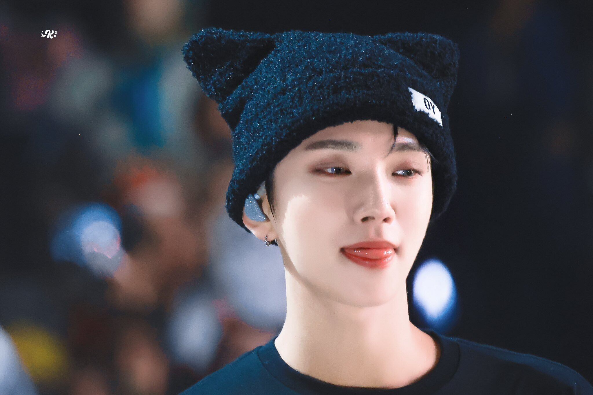 ☆SEVENTEEN ジョシュア 着用！！【OY】BOUCLE EARS BEANIE - BLACK