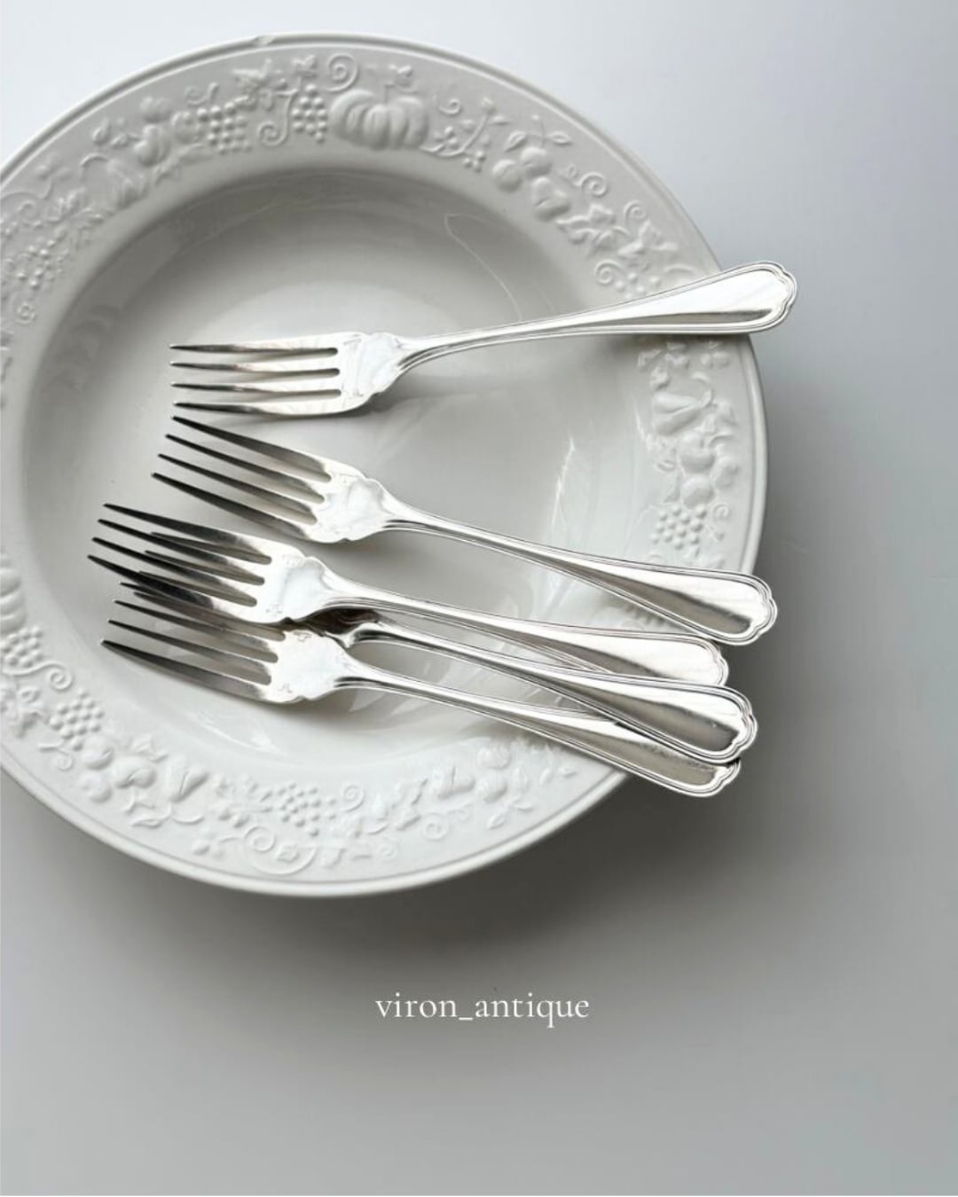 Christofle クリストフル / “Spatours” fork デザートフォーク (在庫:5本)