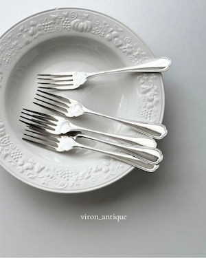 Christofle クリストフル / “Spatours” fork デザートフォーク (在庫:5本)