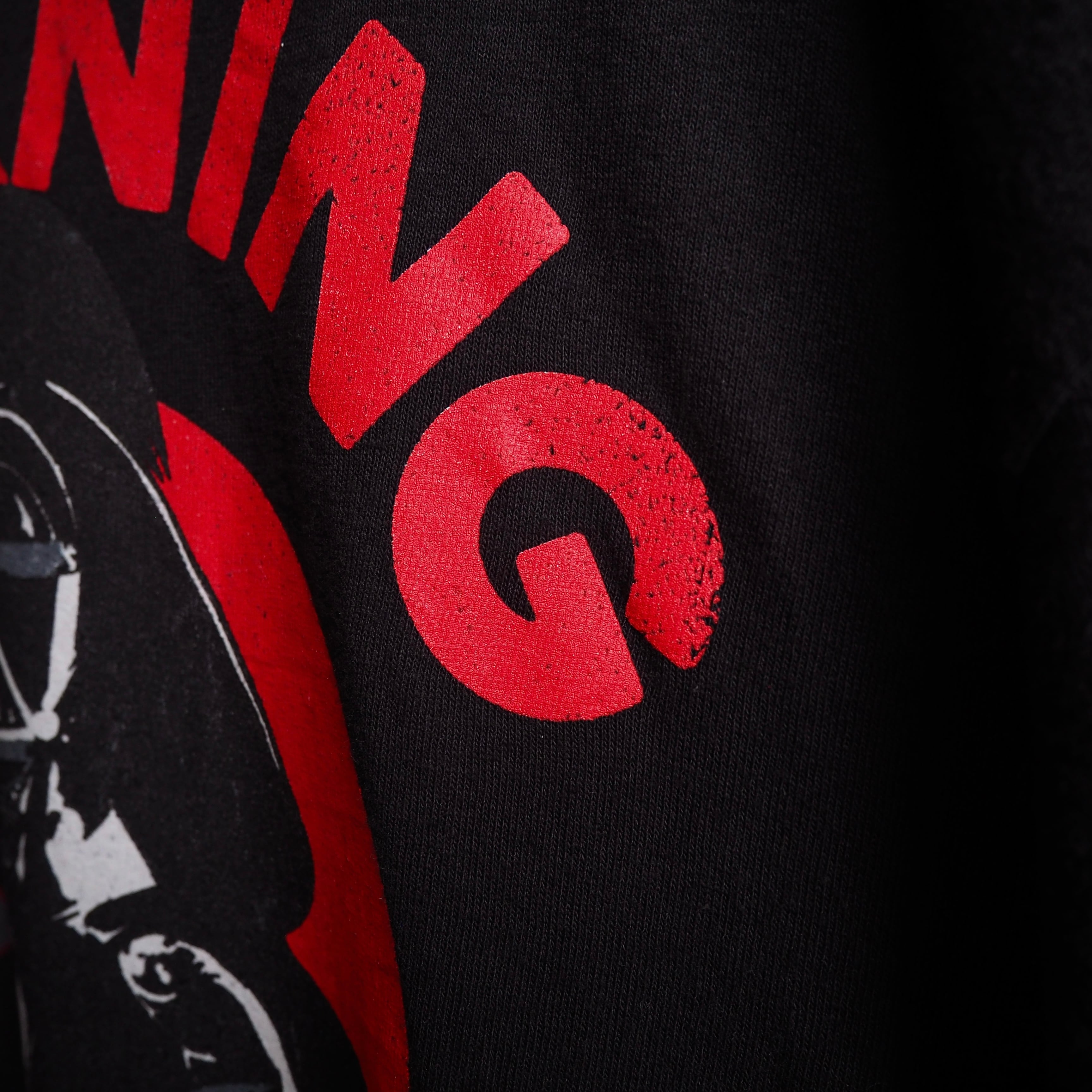 ” STARWARS ” ” Warning!Darth Vader ” printed Black loose Tee
