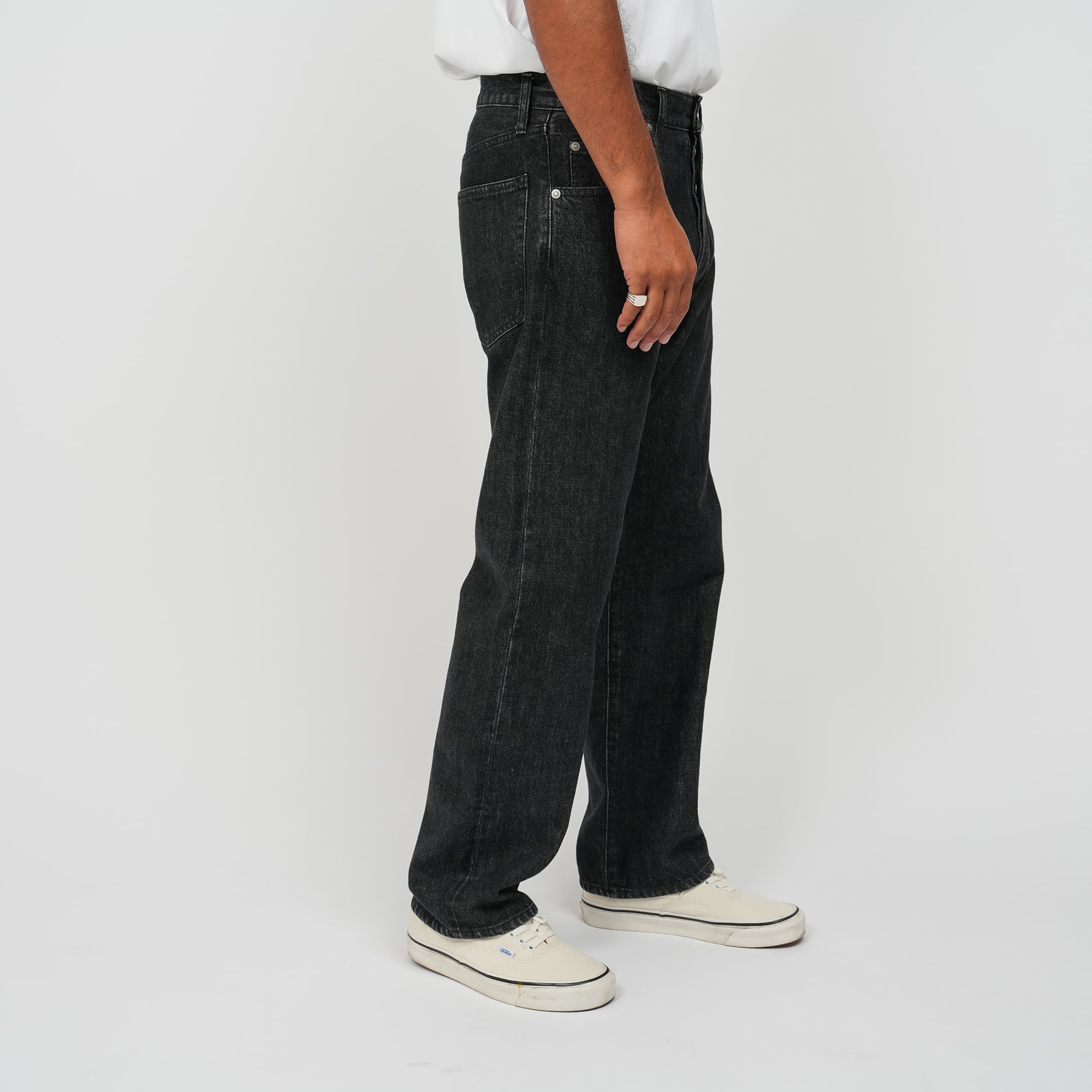 OVY Black Washed Heavy Oz Denim Pants - デニム/ジーンズ