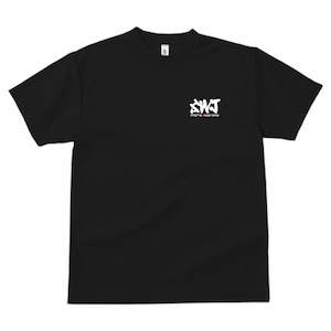 「日本から世界へ」ドライTシャツ（黒／デザインＡ）