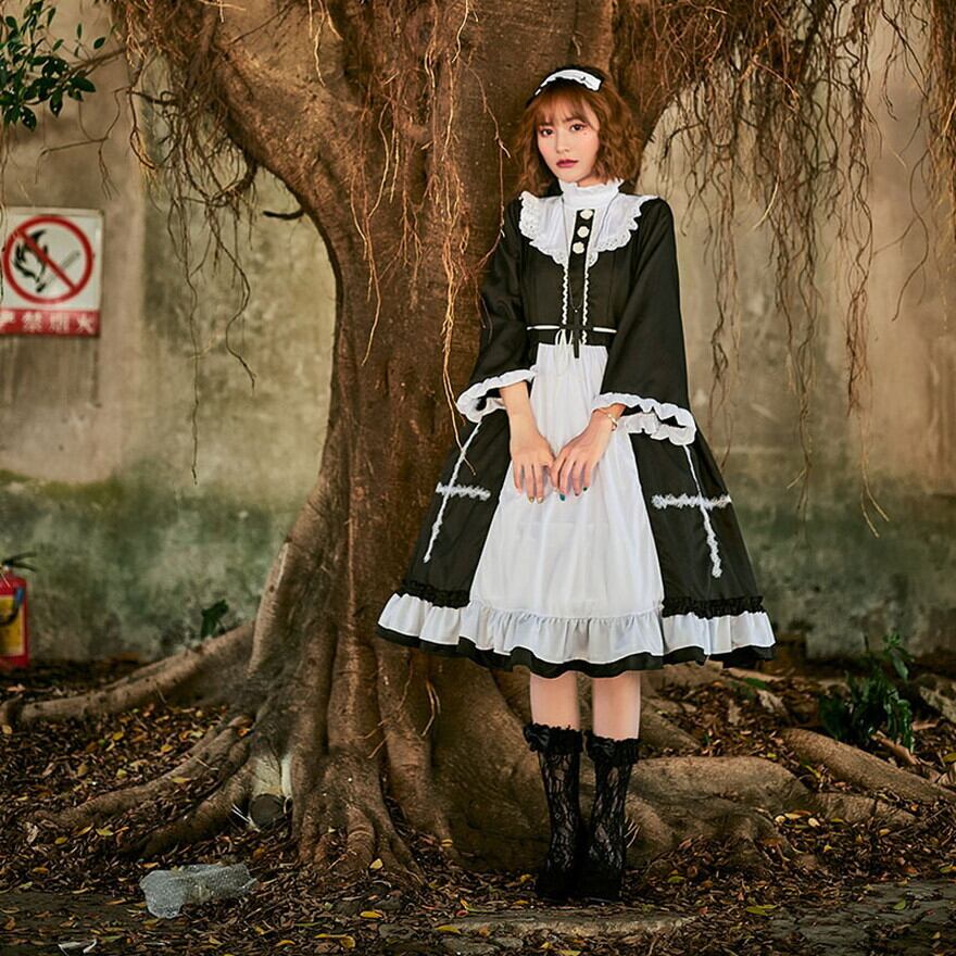 ワンピース ゴスロリ コスプレ ダークファッション 病みかわいい 原宿