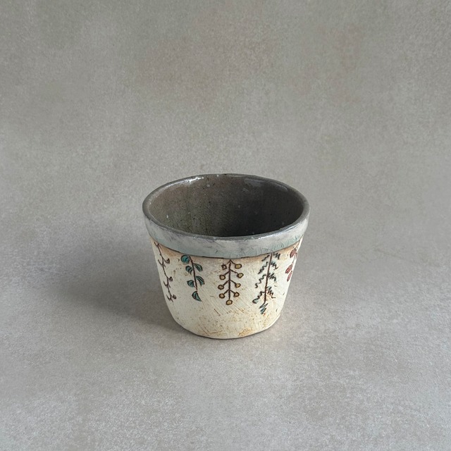 大平 真己　色絵カップ 3