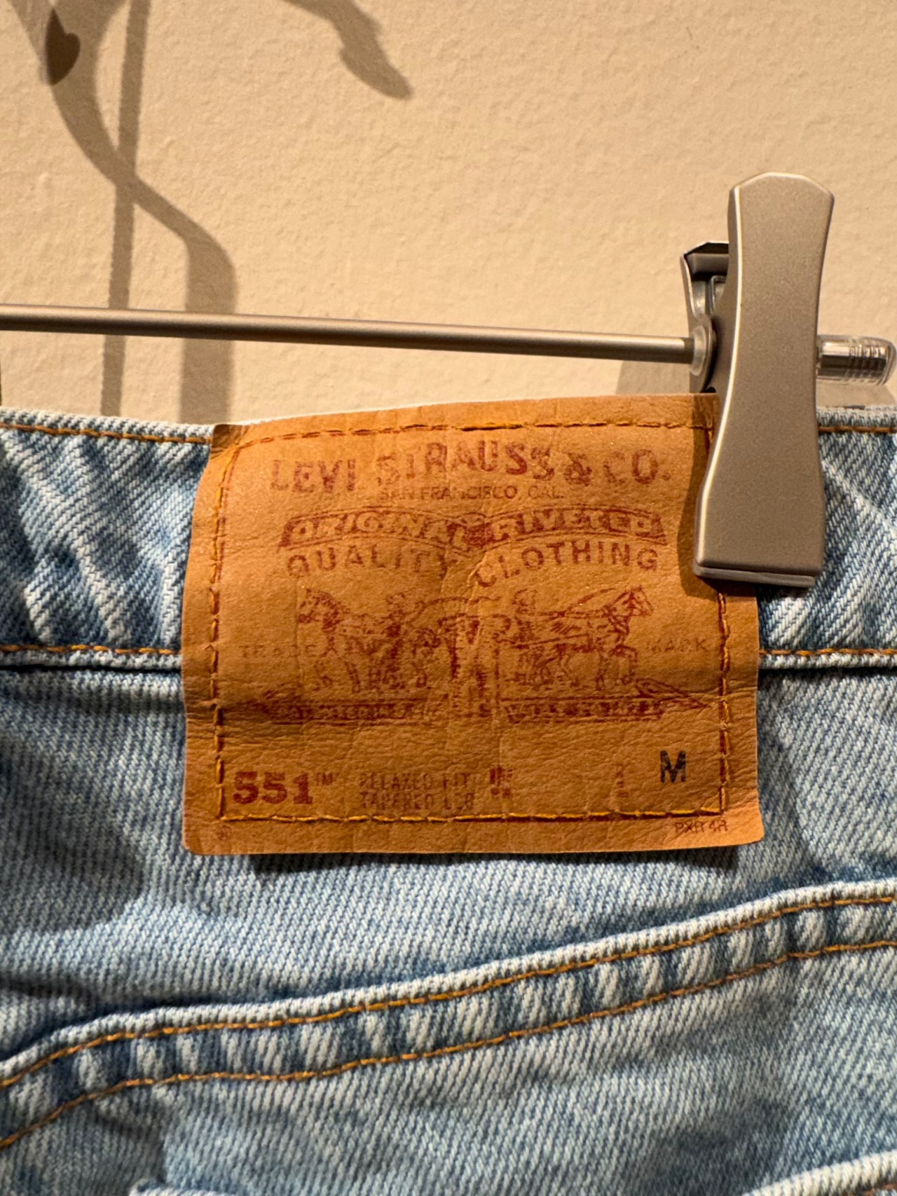 90s Levi's 551 Relaxed Fit Tapered Leg Made in USA Denim Pants