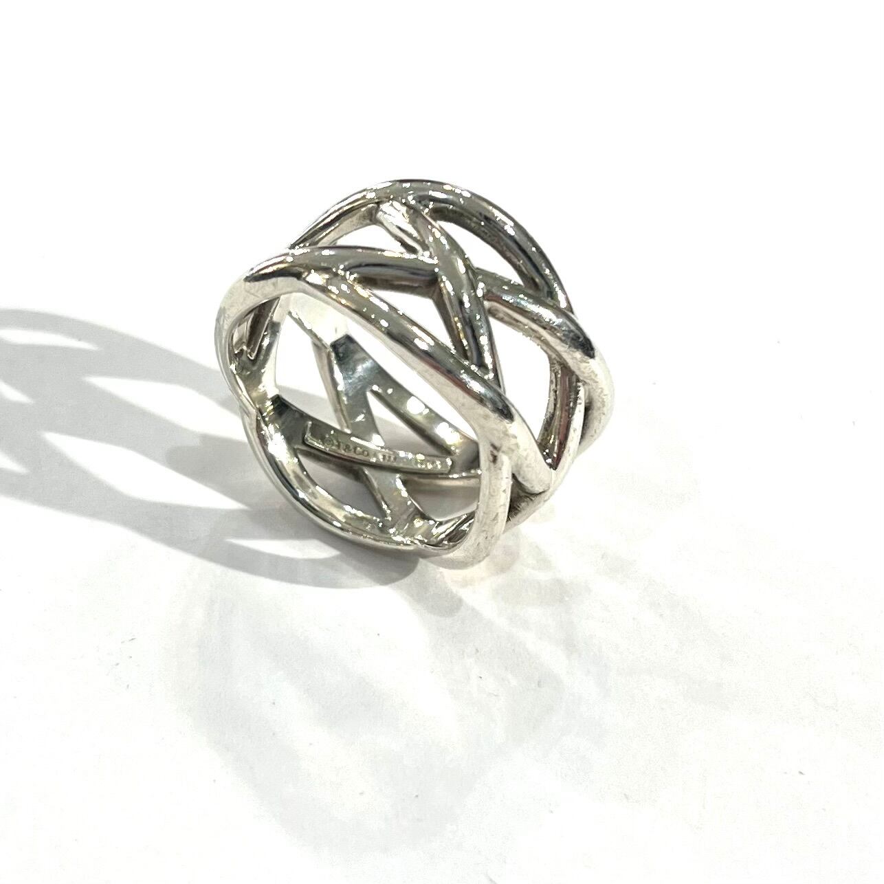 希少サイズ【TIFFANY&CO】【14号】2571 名品ケルティック 編み込み