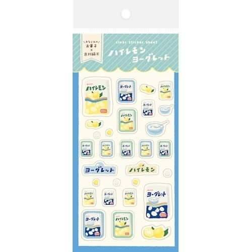 限定 エスシー お菓子×古川紙工 透明シートシール ヨーグレット