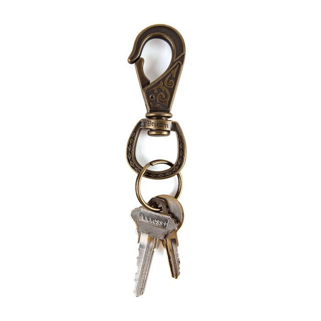 BRIXTON #Scroll Key Clip-Antique Bronze