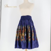 フラダンス 衣装 パウスカート ネイビー系 KY'S ハワイ製 紺 ダンサー ハイビスカス ウクレレ フラミンゴ 飛行機 ハワイアンプリント アロハ フラ ダンス レッスン 練習 華やか カラフル 鮮やか おしゃれ シングル スカート ブラウン系 ホワイト系 グリーン系 レッド系 フラダンス衣装 スカートレッスン 練習着 大人用 トロピカル プリントアロハ 楽器モチーフ フラシーン